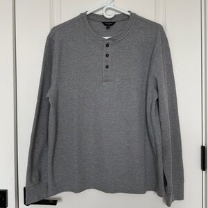 Banana Republic Gray Thermal Henley